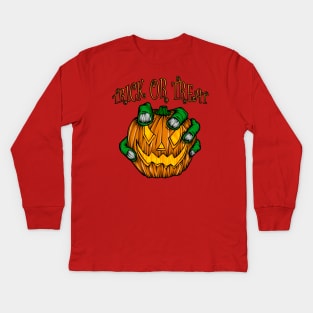 trick or treat Kids Long Sleeve T-Shirt